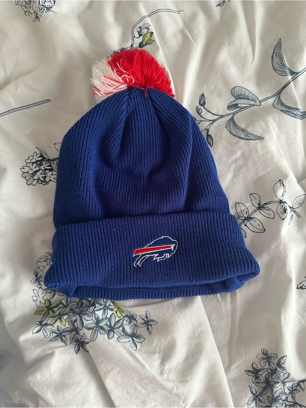 Buffalo Bills Winter Hat with Pom